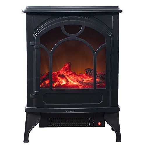  Electric Fireplace-Indoor Freestanding Space Heater with Faux Log and Flame Effect-Warm Classic Style for Bedroom, Living Room and More by Northwest