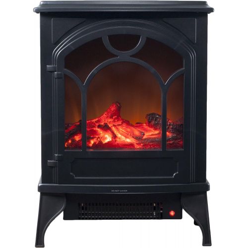  Electric Fireplace-Indoor Freestanding Space Heater with Faux Log and Flame Effect-Warm Classic Style for Bedroom, Living Room and More by Northwest