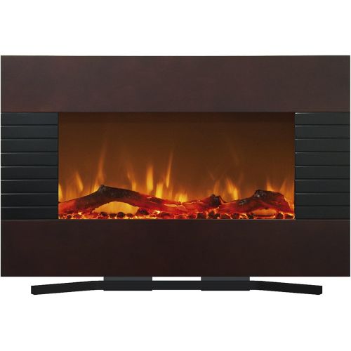  Northwest 36 Mahogany Fireplace with Wall Mount & Floor Stand