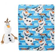 Northwest Enterprises Disney Frozen 13 inch Plush Olaf and Throw Blanket Set