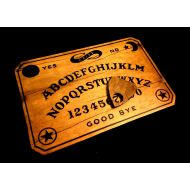 NorthwestCuriosities Distressed Wooden Ouija Board Set with Planchette, Handmade Vintage William Fuld Style Spirit Talking Board - As Seen in GHOST TEAM!