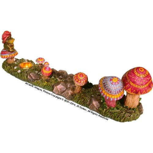  인센스스틱 Nose Desserts Magic Mushroom Garden Family Frog Wizard Stick Cone Incense Burner Ashcatcher Brand