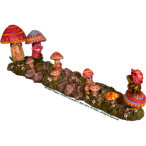  인센스스틱 Nose Desserts Magic Mushroom Garden Family Frog Wizard Stick Cone Incense Burner Ashcatcher Brand