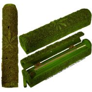 인센스스틱 Cluster Bouquet of Magic Green Leafs Coffin Box Incense Stick Cone Ash-Catcher Burner, by Nose Desserts Brand