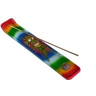 인센스스틱 Nose Desserts Magic Jamaican Rasta 420 Leafs Wizard Stick Incense Burner-Ashcatcher