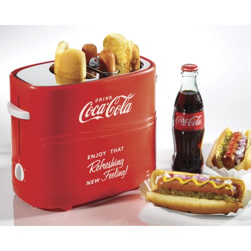  Nostalgia HDT600COKE Coca-ColaPop-Up Hot Dog Toaster