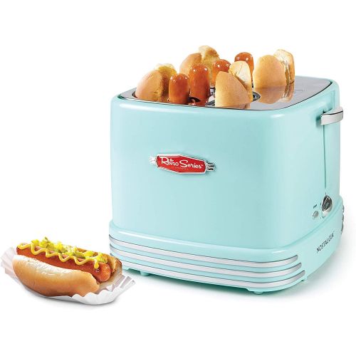  Nostalgia HDT600RETRORED Pop-Up Hot Dog Toaster