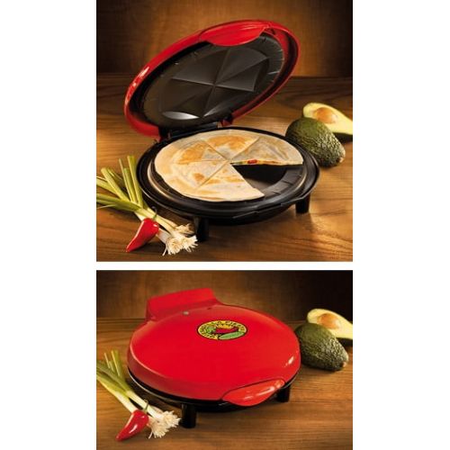  Nostalgia EQM200 6-Wedge Electric Quesadilla Maker with Extra Stuffing Latch