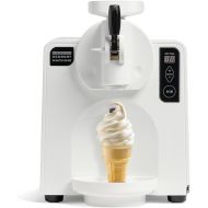 Nostalgia Easy-Dispensing Soft Serve Ice Cream Machine - Ice Cream Maker for Frozen Yogurt, Sorbet, Gelato, Drinks, and More in Minutes - LED Display - 1 Quart - WHITE