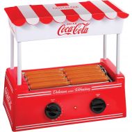 [아마존베스트]Nostalgia HDR8CK Coca-Cola Hot Dog Warmer 8 Regular Sized, 4 Foot Long and 6 Bun Capacity, Stainless Steel Rollers, Perfect For Breakfast Sausages, Brats, Taquitos, Egg Rolls