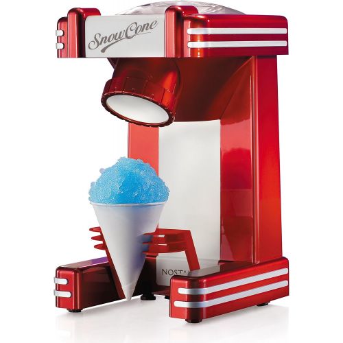  Nostalgia RSM702 Retro Single Snow Cone Maker, Red