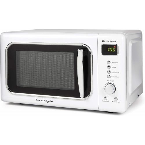  Nostalgia RMO7AQ Retro 0.7 Cubic Foot 700-Watt Countertop Microwave Oven, Aqua