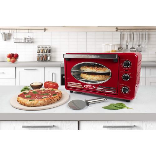  Nostalgia RTOV220AQ Retro 12-Slice Convection Toaster Oven