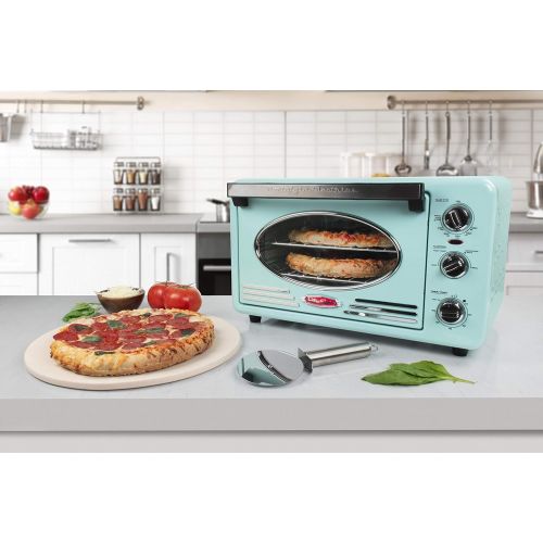  Nostalgia RTOV220AQ Retro 12-Slice Convection Toaster Oven