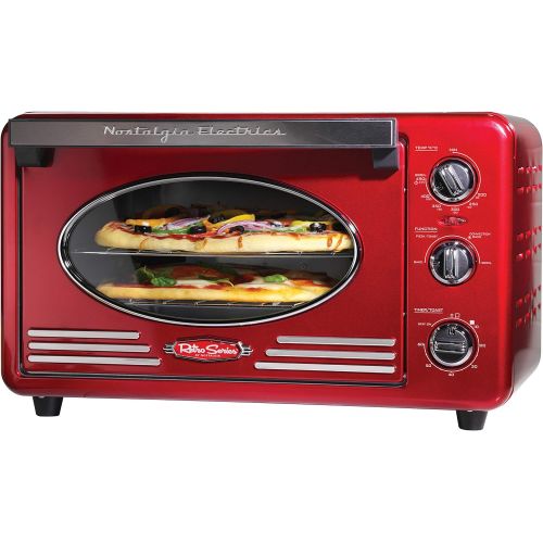  Nostalgia RTOV220AQ Retro 12-Slice Convection Toaster Oven