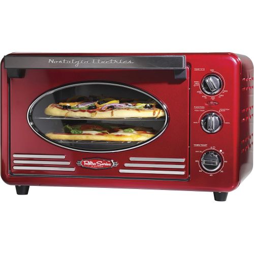  Nostalgia RTOV220AQ Retro 12-Slice Convection Toaster Oven