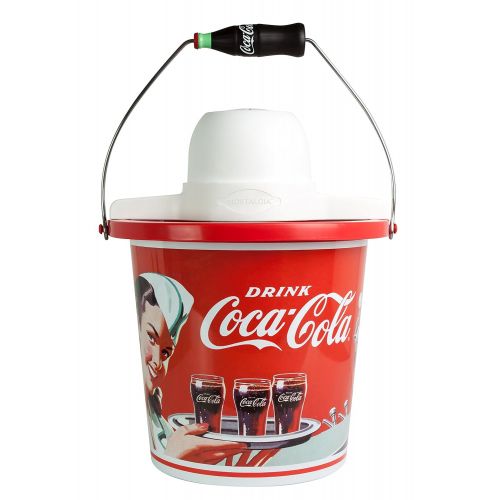  Nostalgia ICMP400COKE Coca-Cola 4-Quart Ice Cream Maker