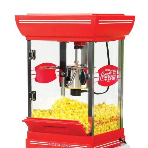  Nostalgia CCP399COKE Coca-Cola 2.5-Ounce Popcorn Cart - 48 Inches Tall