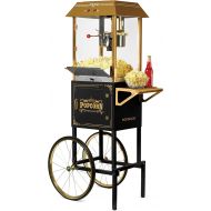 Nostalgia CCP1000BLK Vintage 10-Ounce Commercial Popcorn Cart - 59 Inches Tall
