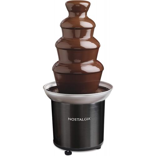  Nostalgia CFF986 4-Tier Stainless Steel Chocolate Fondue Fountain