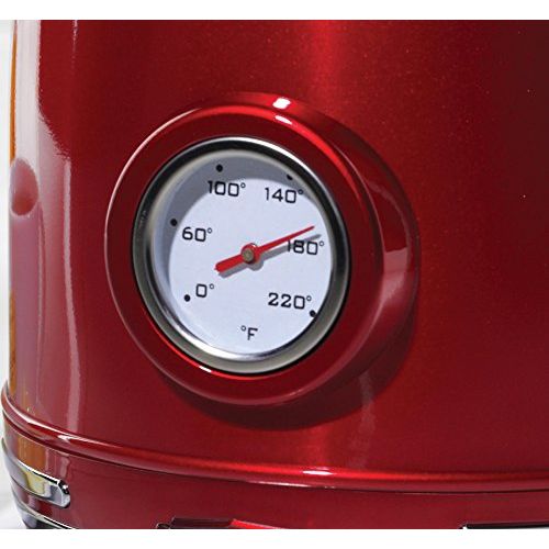  Nostalgia RWK150 Retro 1.7-Liter Stainless Steel Electric Water Kettle with Strix Thermostat