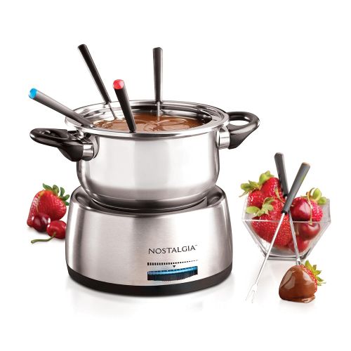  Nostalgia FPS200 6-Cup Stainless Steel Electric Fondue Pot