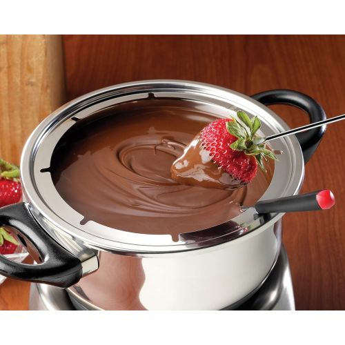  Nostalgia FPS200 6-Cup Stainless Steel Electric Fondue Pot