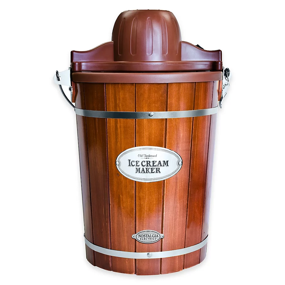 Nostalgia Electrics Nostalgia™ 6-Quart Wooden Bucket Ice Cream Maker