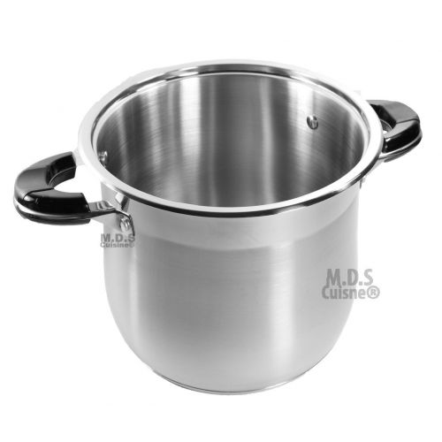  Not Specified 20Qt Stock Pot Stainless Steel Super Double Capsulated Bottom w Glass Lid