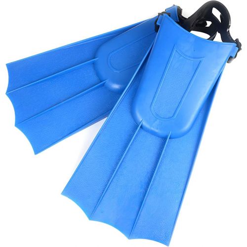  Not application No application Swimming Fins TPR Snorkeling Foot Flippers Comfortable Portable Adjustable Diving Fins for Adult Beginner Swimming, Blue