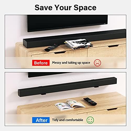  Notiela Universal Sound Bar Mount Brackets Wall Mount Shelf for Samsung, Sony, LG, JBL, Polk Audio, Vizio, Roku, Bose, Onn Soundbar Mount Mounting Bracket