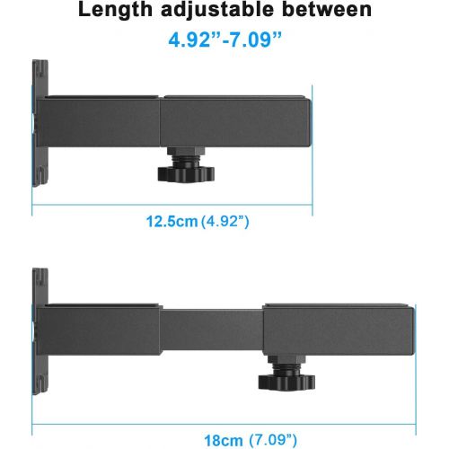  Notiela Adjustable Soundbar Wall Mount Bracket Universal Soundbar Mount Shelf for Yamaha, Samsung, Onn, Roku, JBL, Polk Audio, Vizio, Sony, Bose and More Sound Bar Mounts Mounting Brackets