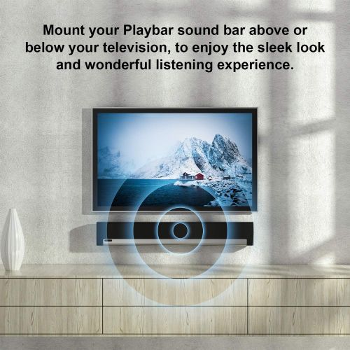  Notiela Wall Mount for Sonos Playbar Mounting Bracket Compatible with Sonos Playbar Soundbar TV Mount