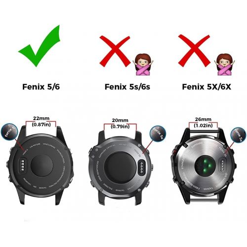  [아마존베스트]Notocity Compatible Fenix 5 Band 22mm Width Soft Silicone Watch Strap for Fenix 5/Fenix 5 Plus/Fenix 6/Fenix 6 Pro/Forerunner 935/Forerunner 945/Approach S60/Quatix 5(Black)