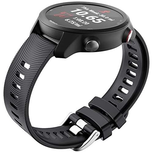  [아마존베스트]NotoCity for Garmin Forerunner 645 Band, 245 Band, 20mm Replacement Strap Soft Silicone for Vivoactive 3 Music Vivomove HR Forerunner 645/245 Music smartwatch