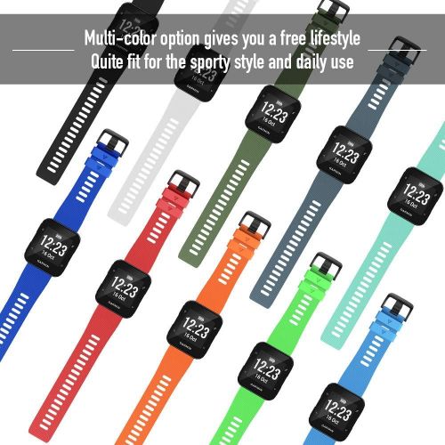  NotoCity for Garmin Forerunner 35 Band Soft Silicone Replacement Watch Strap Compatible with Forerunner 35 Smartwatch