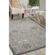 Nourison Graphic Illusions (GIL12) Grey Rectangle Area Rug, 3-Feet 6-Inches by 5-Feet 6-Inches (36 x 56)