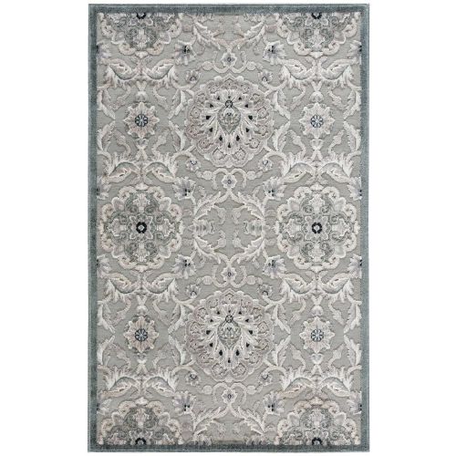  Nourison Graphic Illusions (GIL12) Grey Rectangle Area Rug, 3-Feet 6-Inches by 5-Feet 6-Inches (36 x 56)