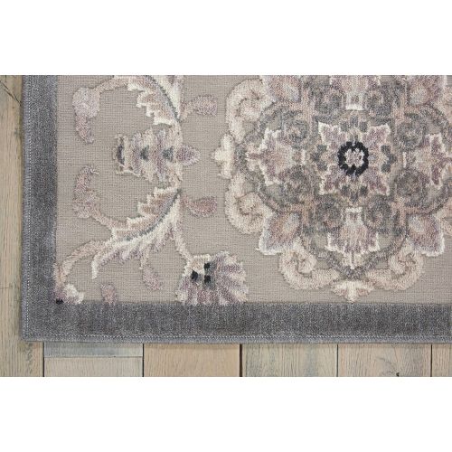  Nourison Graphic Illusions (GIL12) Grey Rectangle Area Rug, 3-Feet 6-Inches by 5-Feet 6-Inches (36 x 56)