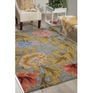 Nourison Fantasy Slate Rectangle Area Rug, 2-Feet 6-Inches by 4-Feet (26 x 4)