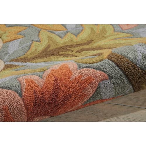  Nourison Fantasy Slate Rectangle Area Rug, 2-Feet 6-Inches by 4-Feet (26 x 4)