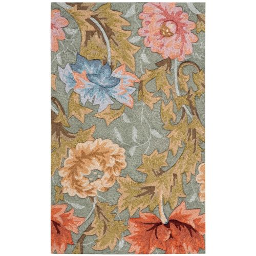  Nourison Fantasy Slate Rectangle Area Rug, 2-Feet 6-Inches by 4-Feet (26 x 4)