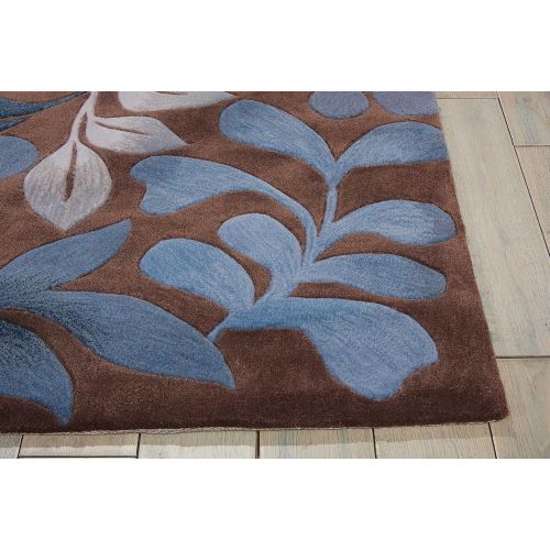  Nourison Contour (CON02) Mocha Rectangle Area Rug, 7-Feet 3-Inches by 9-Feet 3-Inches (73 x 93)