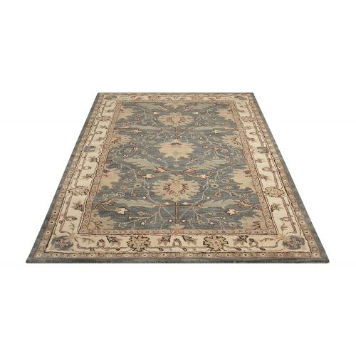  Nourison India House (IH75) Blue Rectangle Area Rug, 8-Feet by 10-Feet 6-Inches (8 x 106)