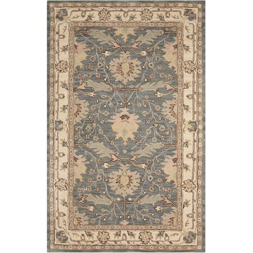  Nourison India House (IH75) Blue Rectangle Area Rug, 8-Feet by 10-Feet 6-Inches (8 x 106)