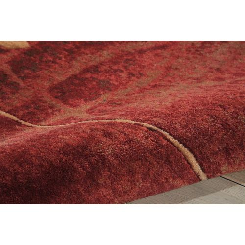  Nourison Somerset Flame Rectangle Area Rug, 2 x 29