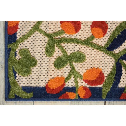  Nourison Aloha Multicolor Indoor/Outdoor Area Rug 3 Feet 6 Inches by 5 Feet 6 Inches, 36X56