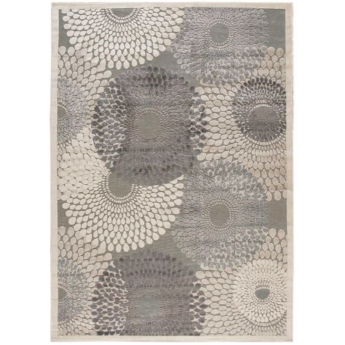  Nourison Graphic Illusions (GIL04) Grey Rectangle Area Rug, 7-Feet 9-Inches by 10-Feet 10-Inches (79 x 1010)