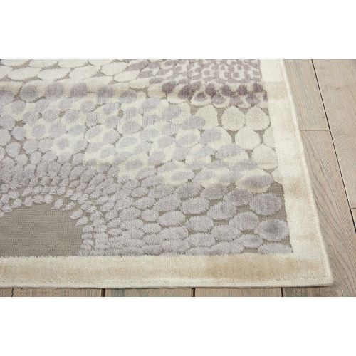  Nourison Graphic Illusions (GIL04) Grey Rectangle Area Rug, 7-Feet 9-Inches by 10-Feet 10-Inches (79 x 1010)