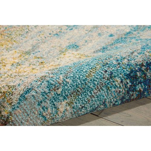  Nourison Celestial Modern Abstract Area Rug, 53 x 73, Multicolor Grey